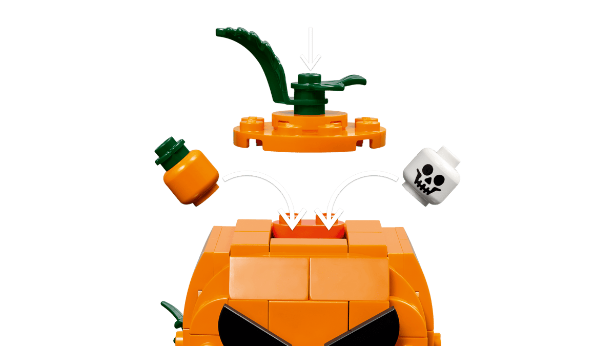 LEGO Seasons and Occasions Jack-O'-Lantern Pickup Truck (40822) | Seasons and Occasions Building Set for Ages 6+