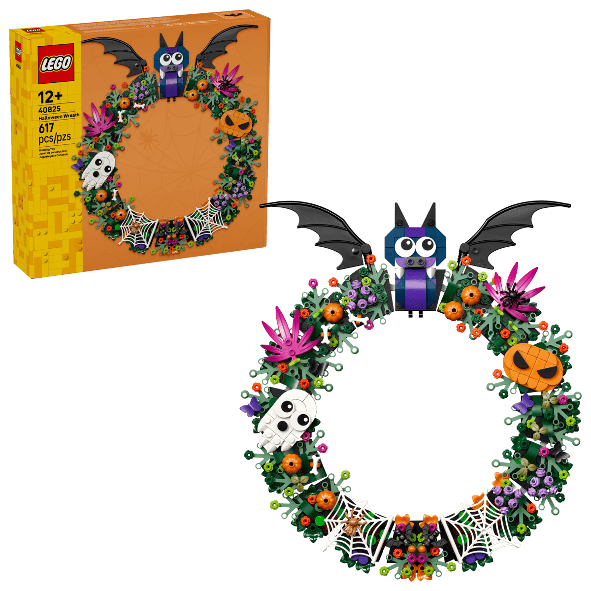LEGO Seasons and Occasions Halloween Wreath (40825) | Seasons and Occasions Building Set for Ages 6+