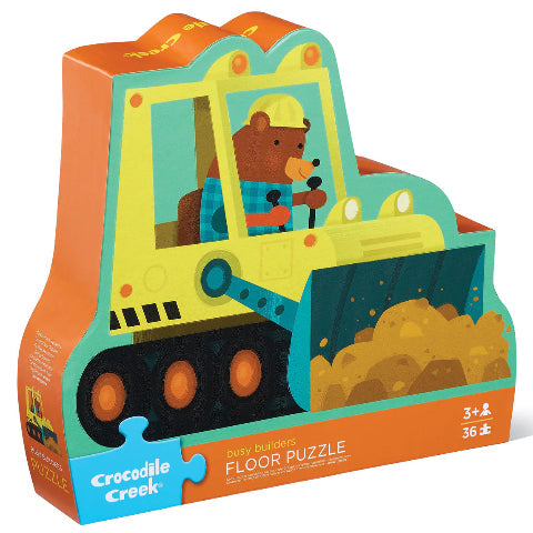Crocodile Creek Busy Builders 36-Piece Shaped Box Puzzle