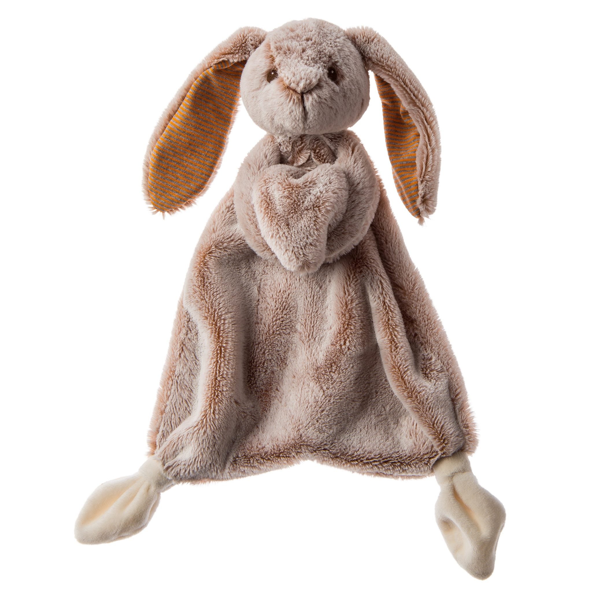 Mary Meyer Silky Bunny Lovey Tan 13" – Soft Security Blanket Stuffed Bunny