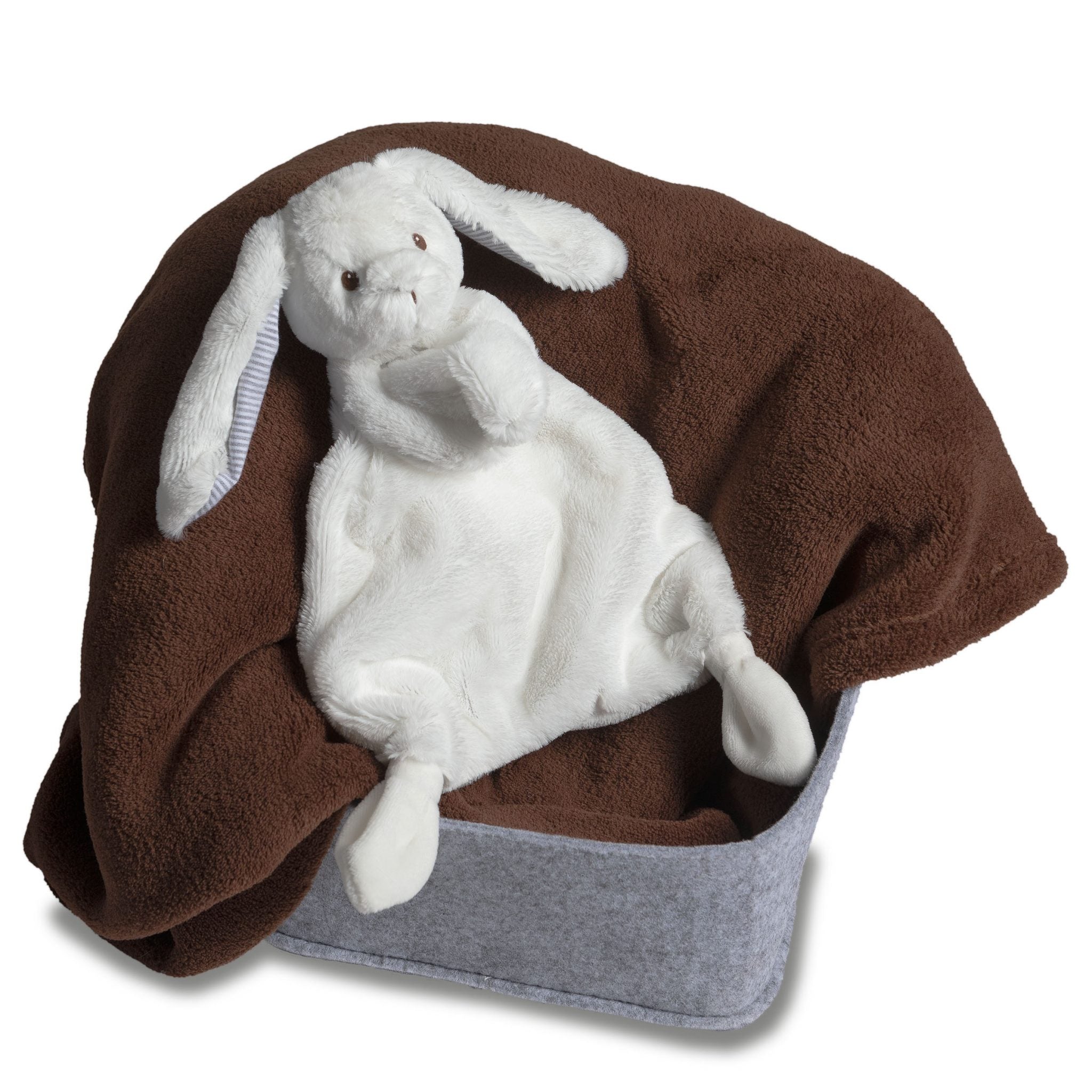 Mary Meyer Silky Bunny Lovey White 13" – Soft Security Blanket Stuffed Bunny