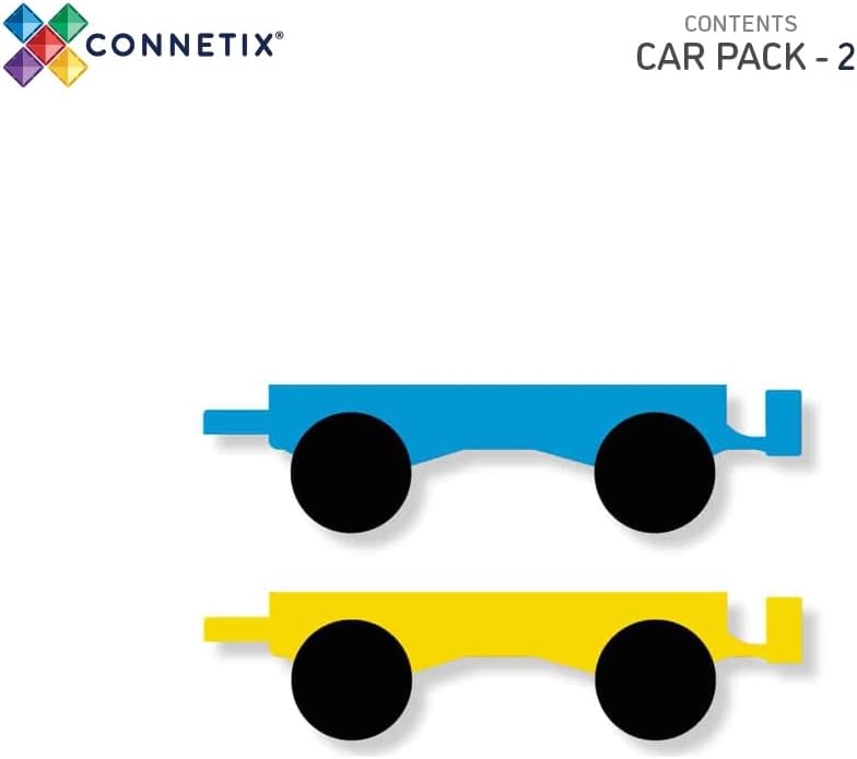 Connetix Rainbow Car Pack (2 Pieces)