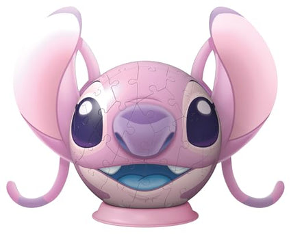 Ravensburger 3D Stitch Angel Ball Puzzle with Ears – Disney Lilo & Stitch Display Puzzle (Ages 8+)