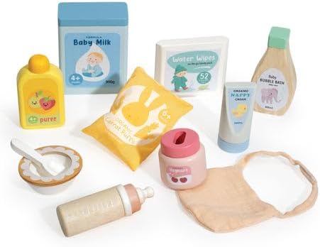Tender Leaf Toys Baby Care Set – Wooden Nurturing Role Play Toy for Toddlers