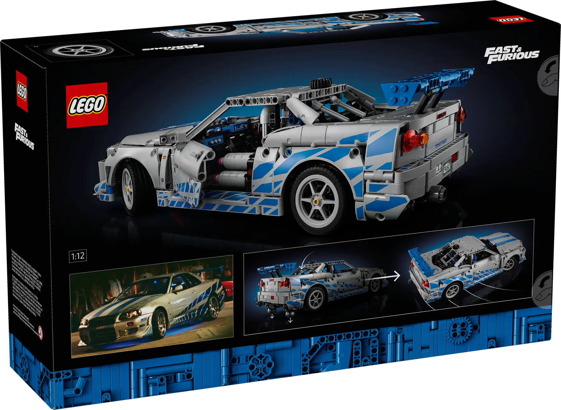 Lego 2 Fast 2 Furious Nissan Skyline GT-R (R34) Car (42210)