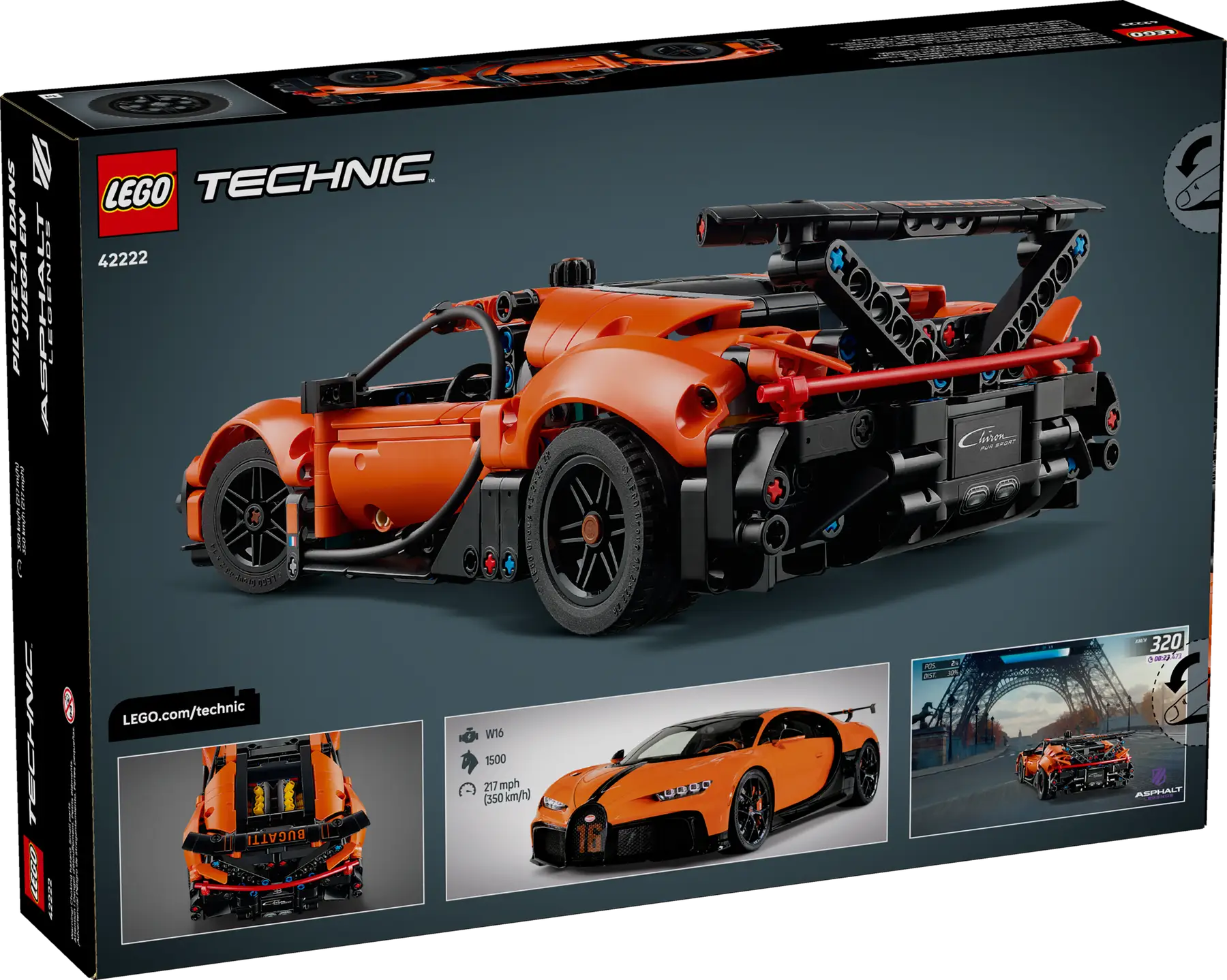 Lego Bugatti Chiron Pur Sport Hypercar (42222)