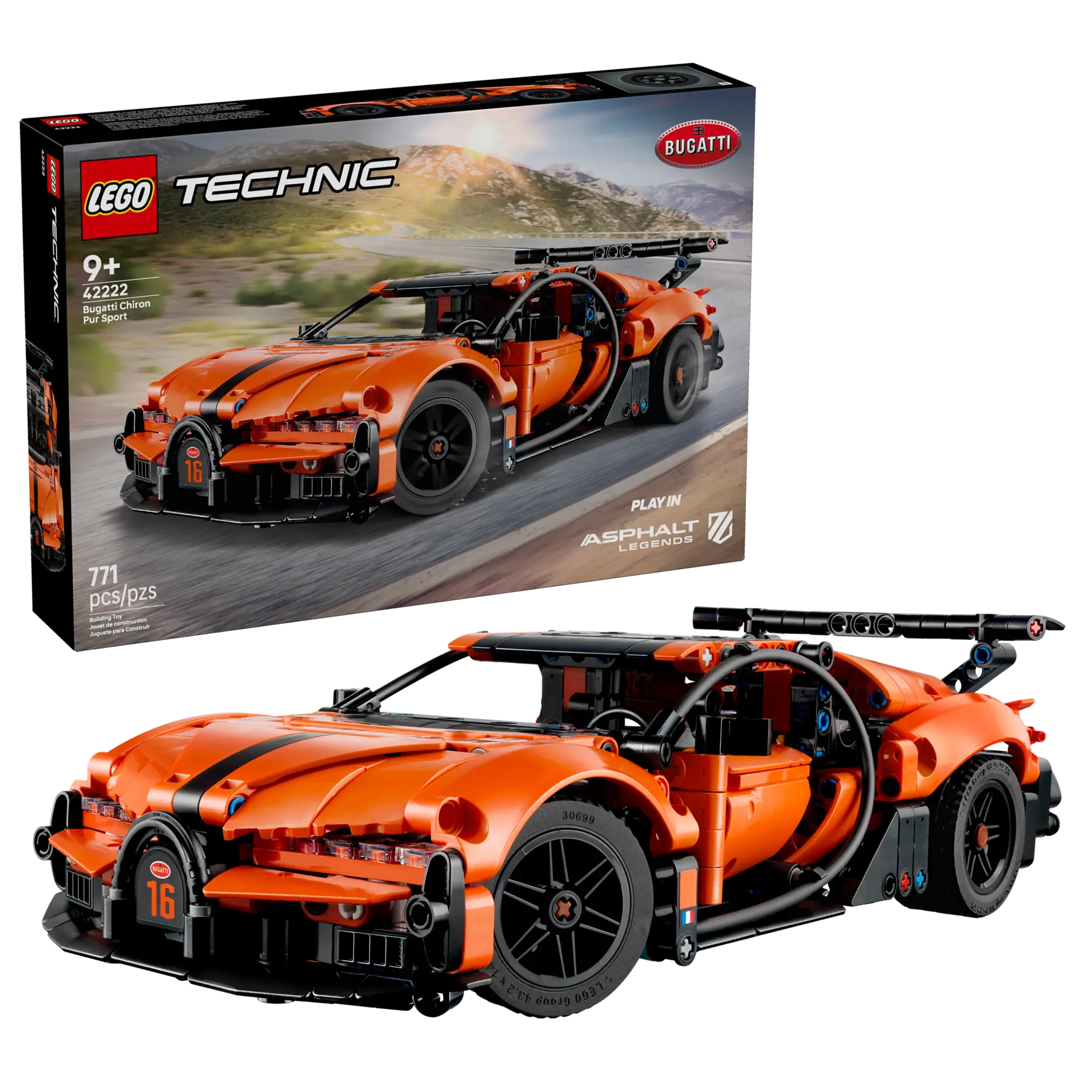 Lego Bugatti Chiron Pur Sport Hypercar (42222)