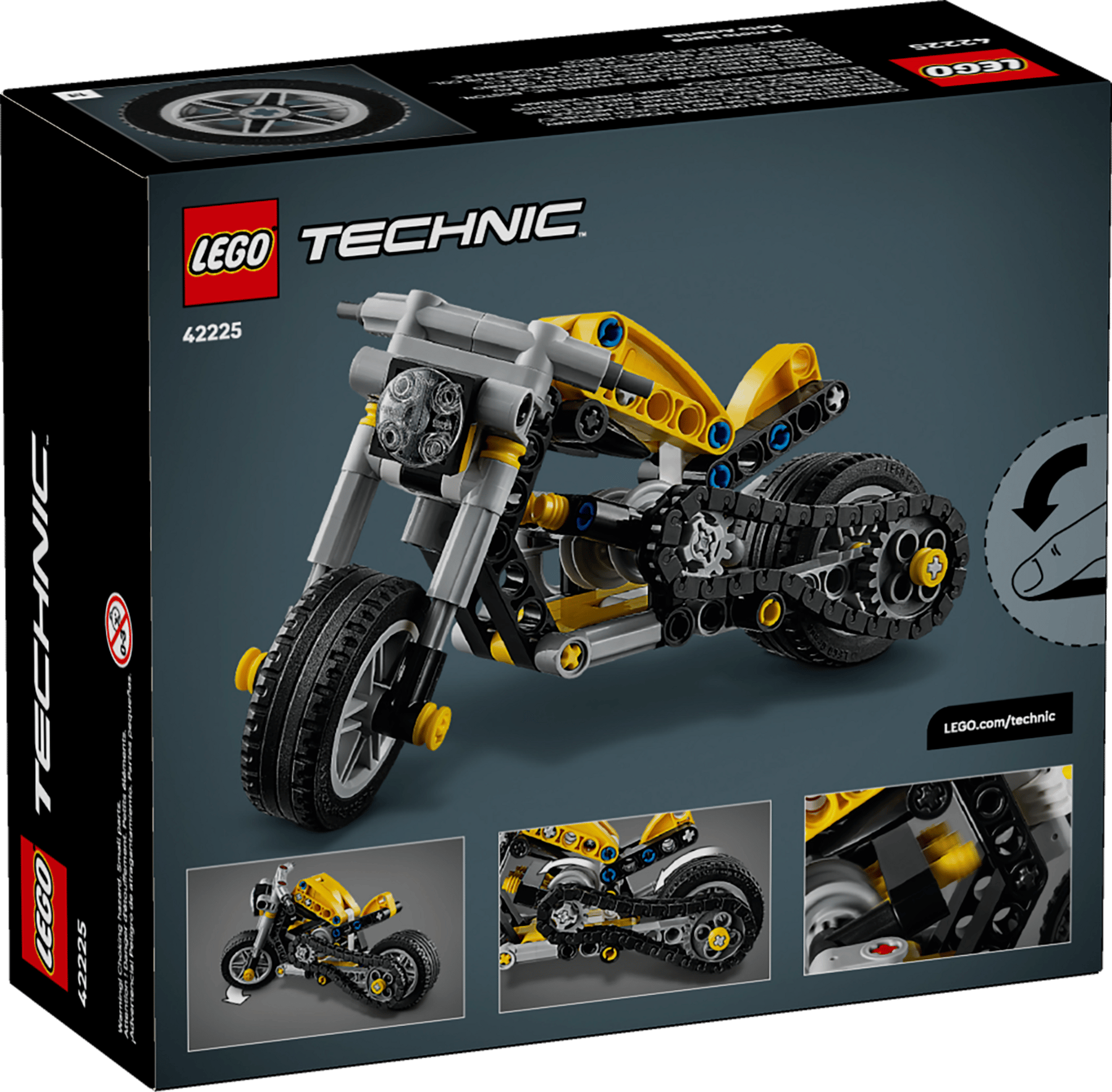 Lego Technic Yellow Motorcycle