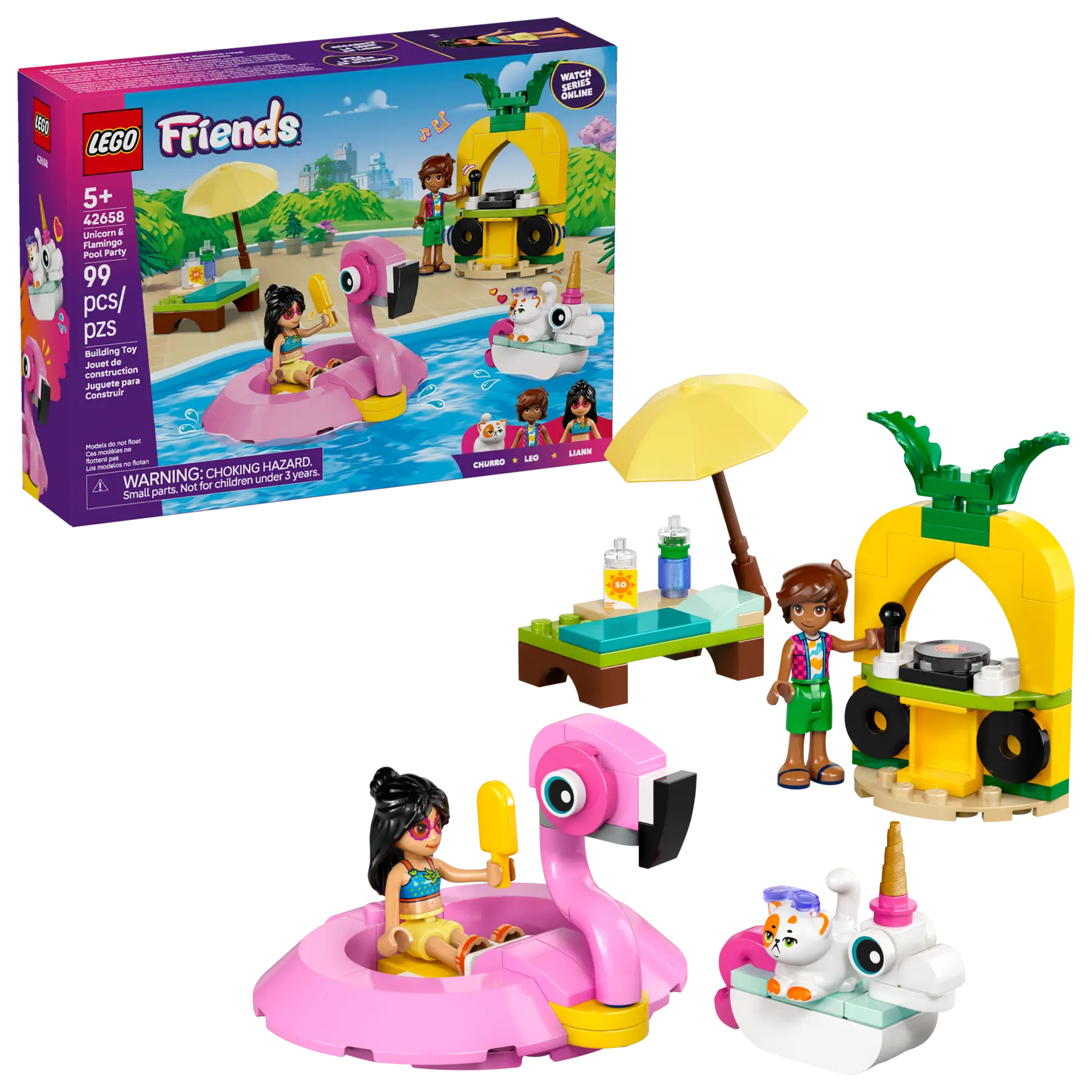 Lego Unicorn & Flamingo Pool Party (42658)