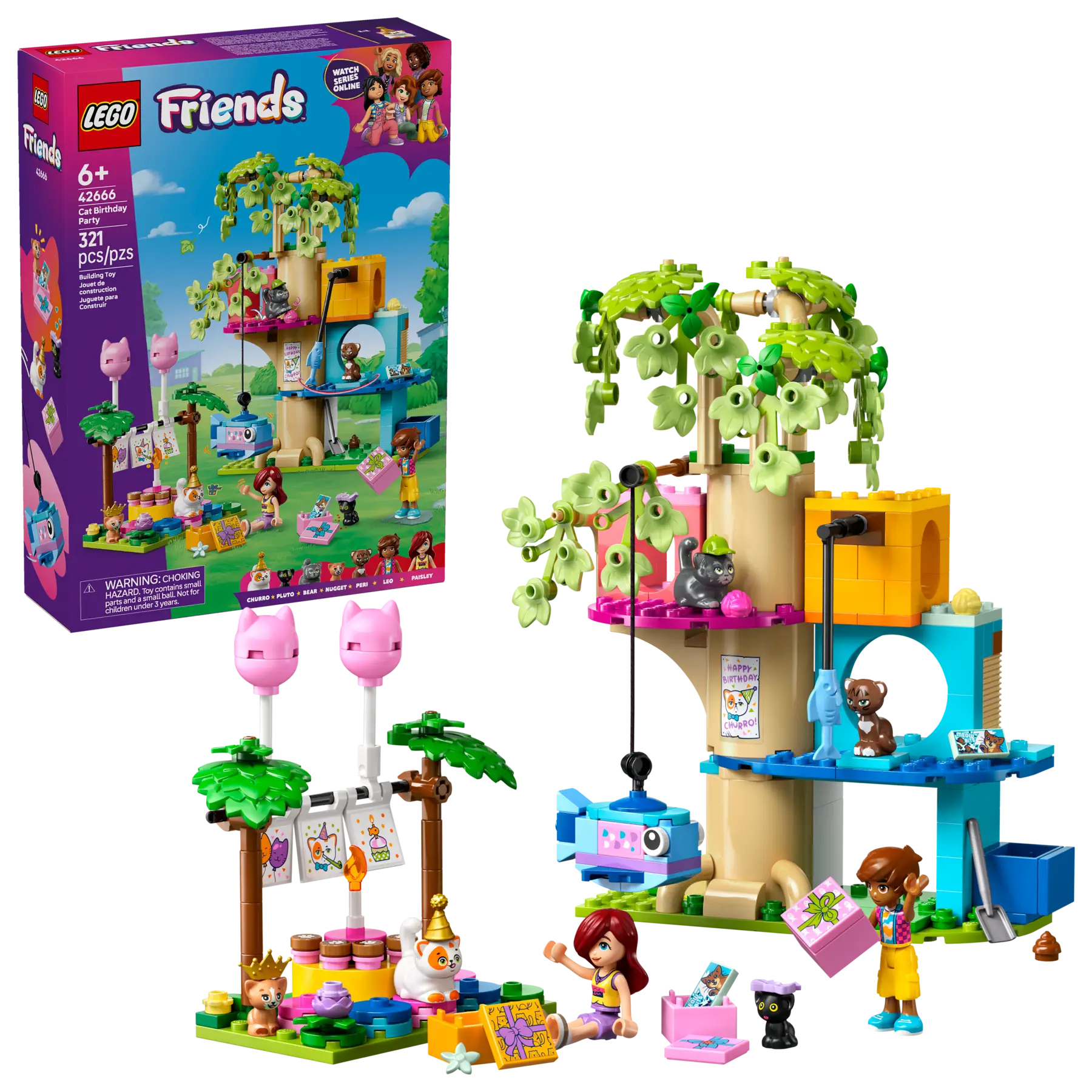 Lego Cat Birthday Party & Tree House (42666)