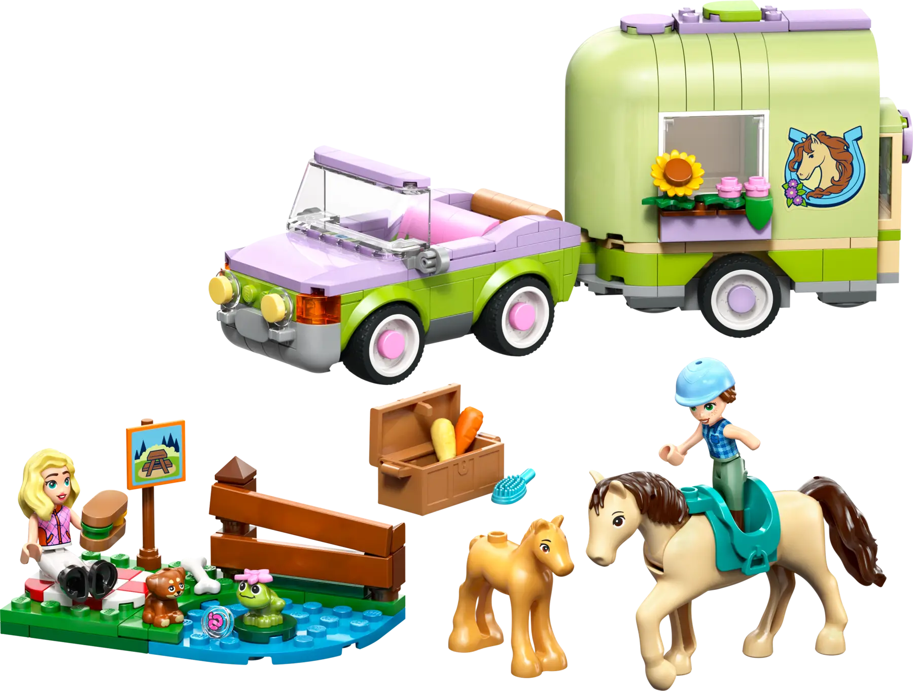 Lego Horse & Baby Foal Trailer  (42695)