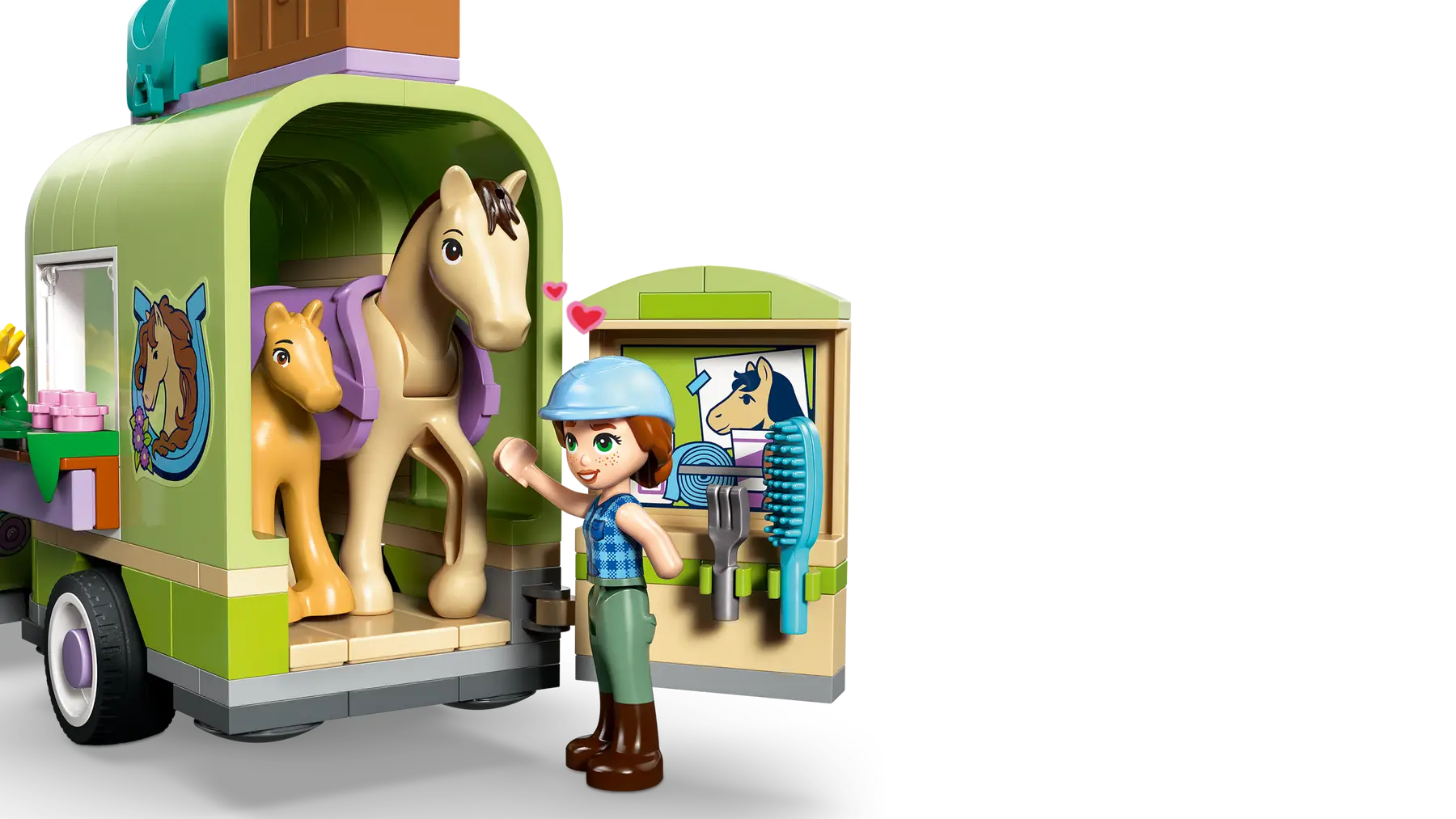 Lego Horse & Baby Foal Trailer  (42695)