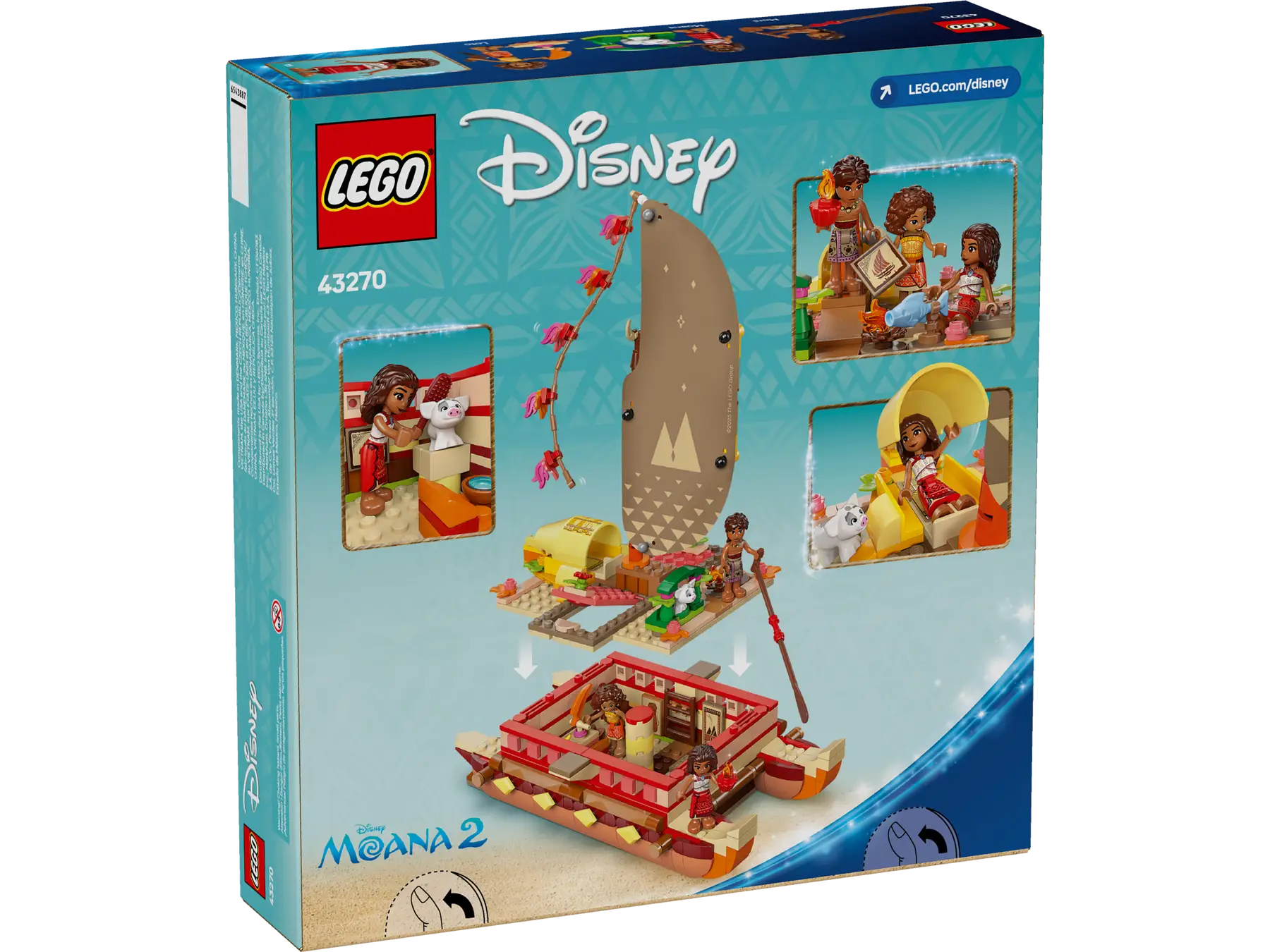 Lego Moana's Adventure Canoe (43270) – Bright Bean Toys