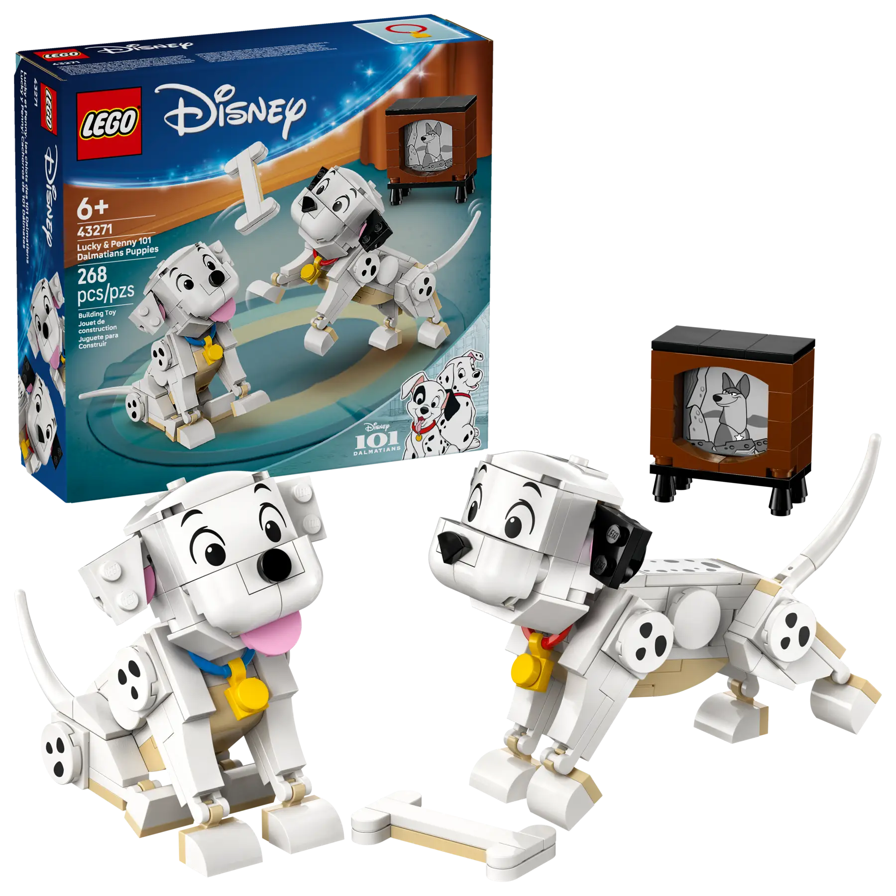 Lego Lucky & Penny 101 Dalmatians Puppies (43271)
