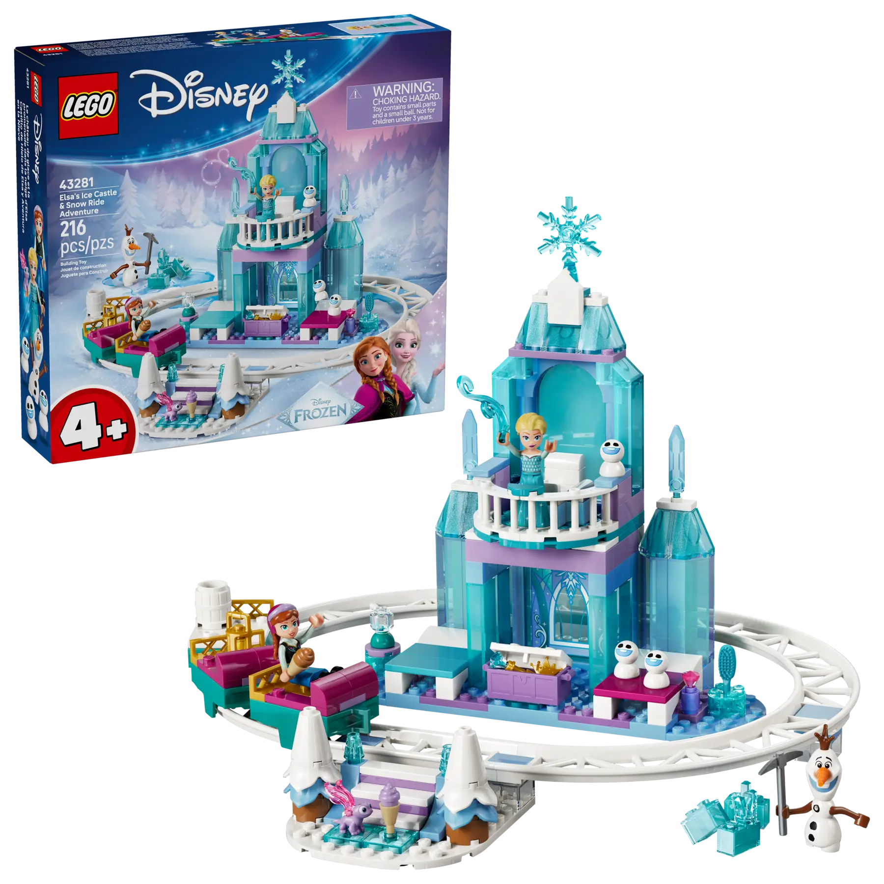 Lego Elsa's Ice Castle & Snow Ride Adventure (43281)