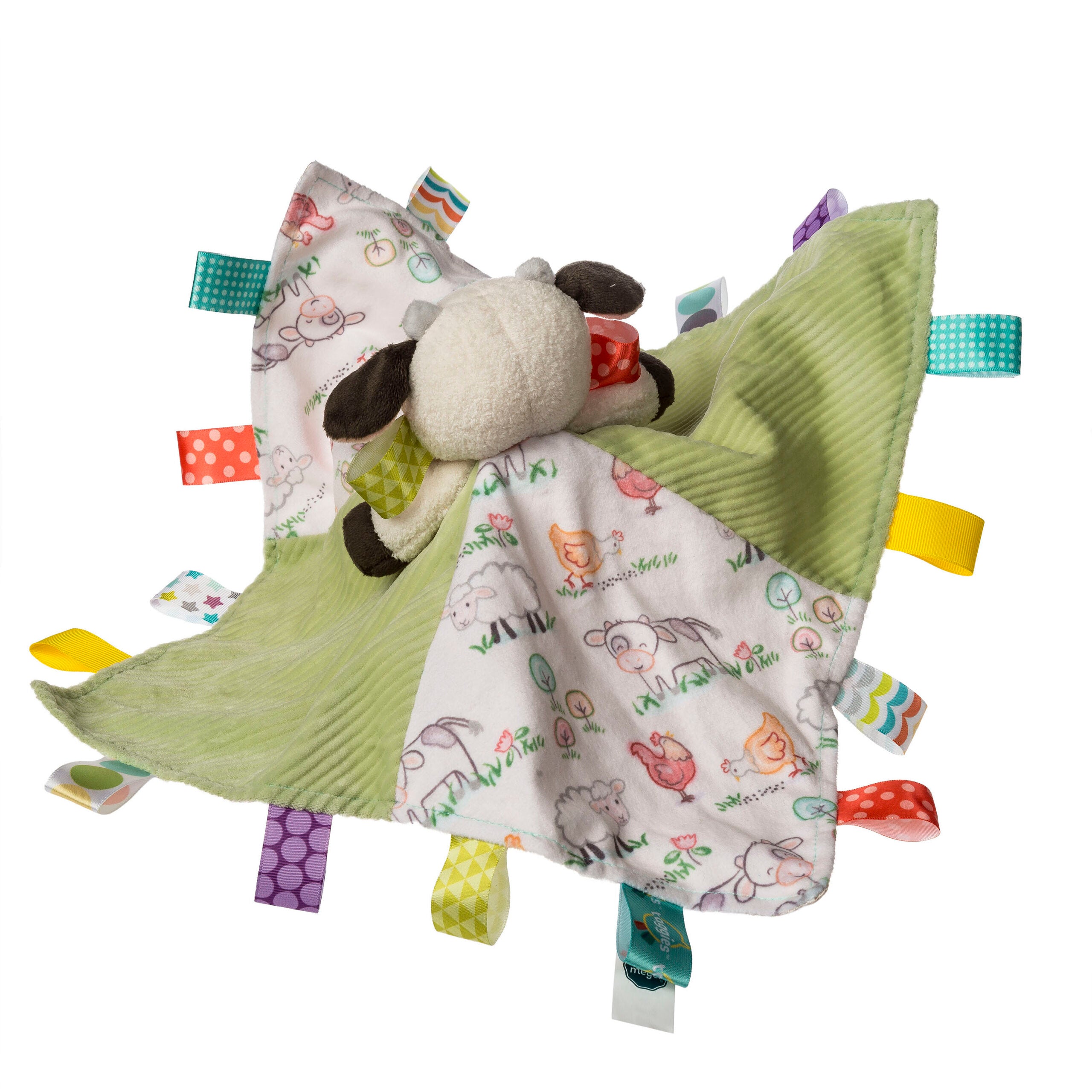 Mary Meyer Taggies Buttercup Cow Character Blanket – Soft Taggie Lovey for Babies