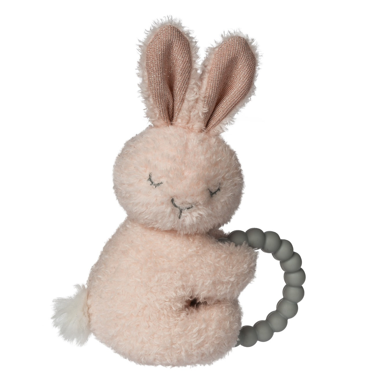 Mary Meyer Sweet Dreams Bunny Teether Rattle 6" – Soft Baby Bunny Sensory Teether