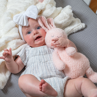 Mary Meyer Sweet Dreams Bunny 12" Soft Toy – Plush Baby Bunny Stuffed Animal