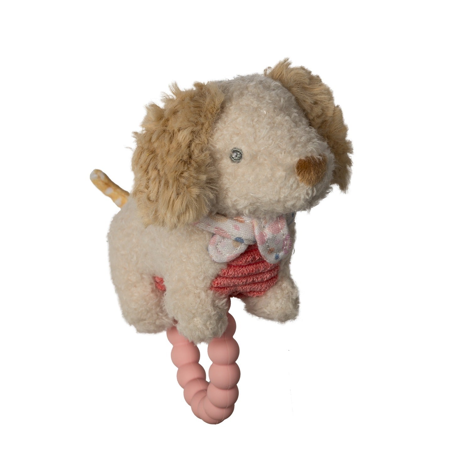 Mary Meyer Dancing Dachshund Teether Rattle 6" – Soft Baby Dog Sensory Teether