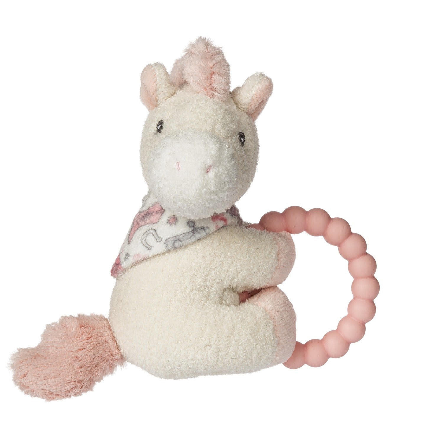 Mary Meyer Giddy Up Pony Teether Rattle 5" – Soft Baby Pony Sensory Teether