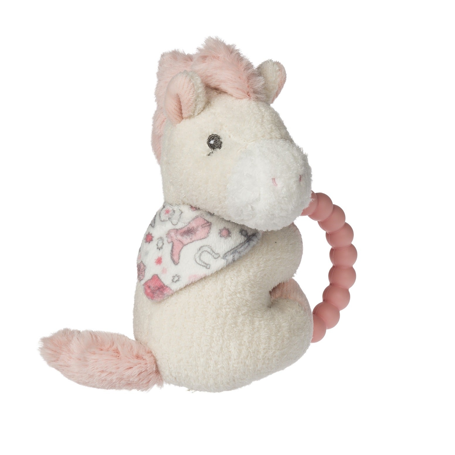 Mary Meyer Giddy Up Pony Teether Rattle 5" – Soft Baby Pony Sensory Teether
