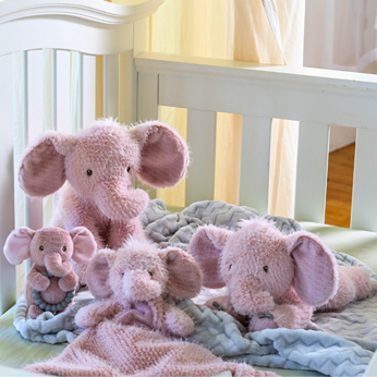 Mary Meyer Musical Soft Toy - Pink Elephant 12"