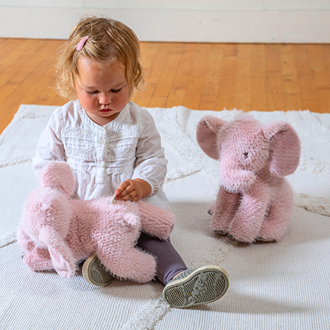 Mary Meyer Musical Soft Toy - Pink Elephant 12"