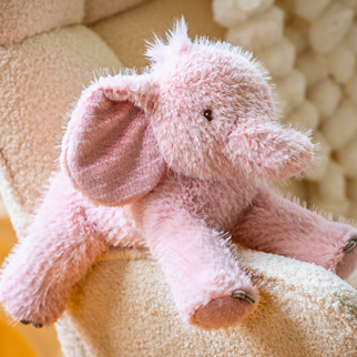 Mary Meyer Musical Soft Toy - Pink Elephant 12"