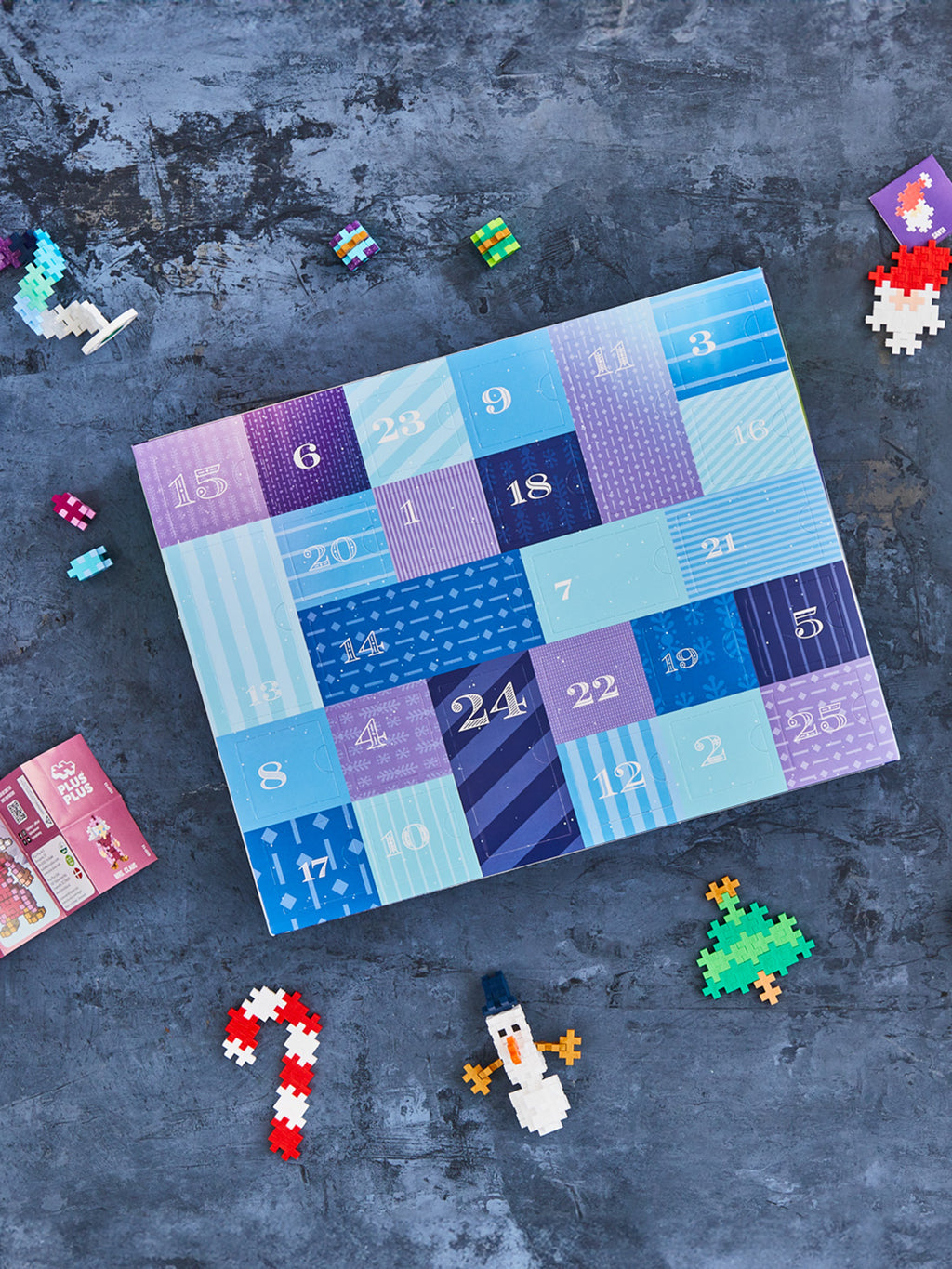 Plus Plus Advent Calendar 2026 – Santa's Northern Lights Adventure 600-Piece Holiday Countdown (Ages 5+)