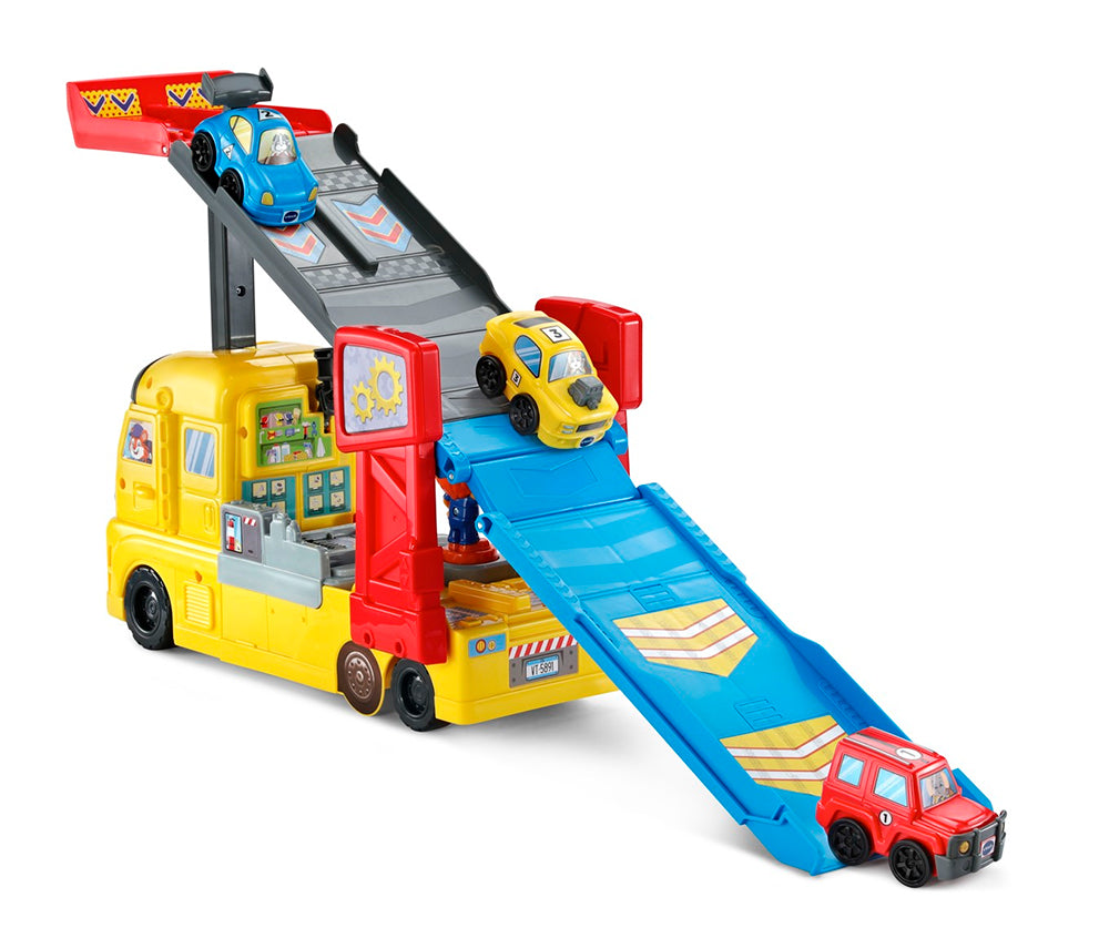 VTech® 3-in-1 Race & Repair Hauler™/VTech Maxi camion transporteur Mécano Animo