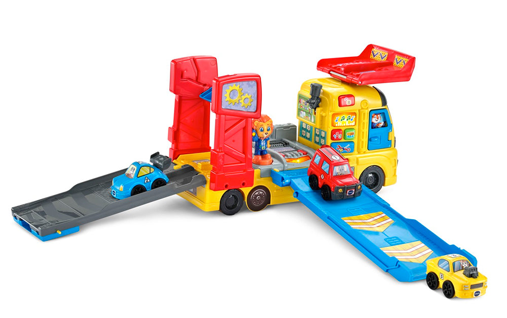 VTech® 3-in-1 Race & Repair Hauler™/VTech Maxi camion transporteur Mécano Animo