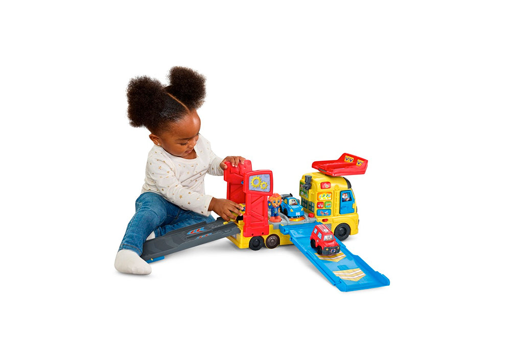 VTech® 3-in-1 Race & Repair Hauler™/VTech Maxi camion transporteur Mécano Animo