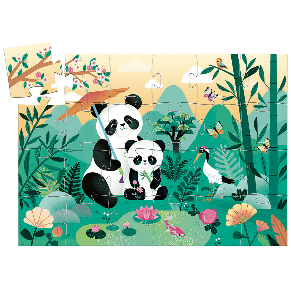Djeco Silhouette Puzzle Leo the Panda (24 pcs)