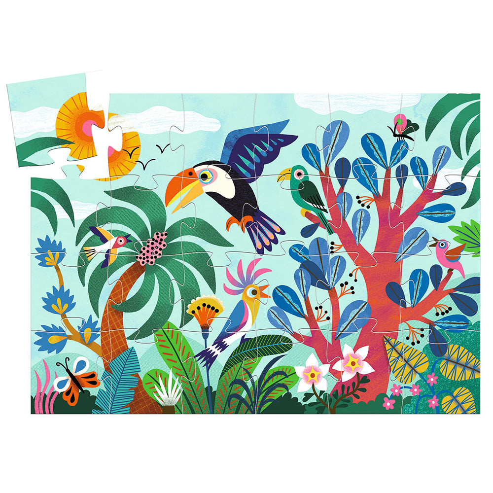 Djeco Silhouette Puzzle Coco the Toucan (24 pcs)