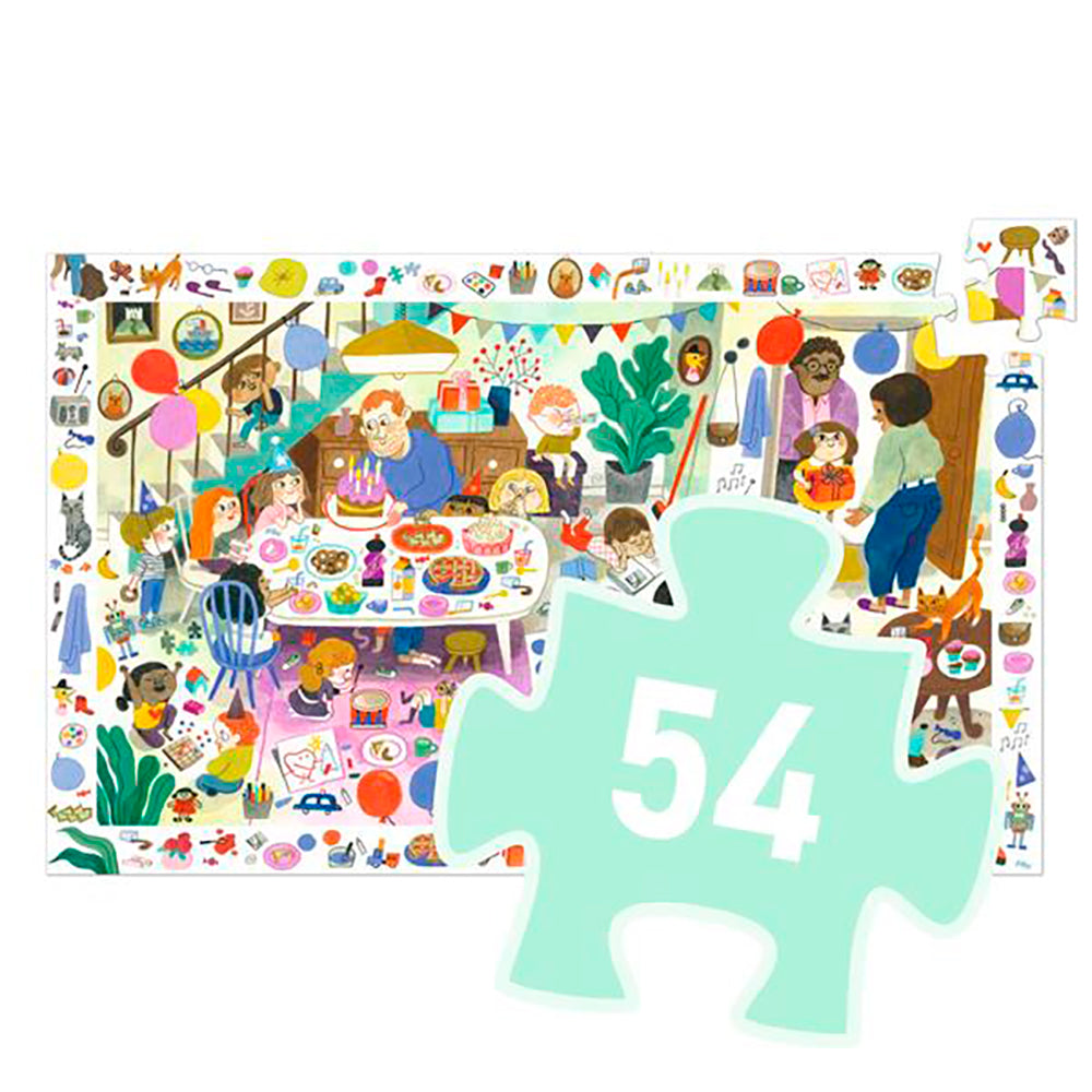 Djeco Observation Puzzle Birthday Party (54 pcs)