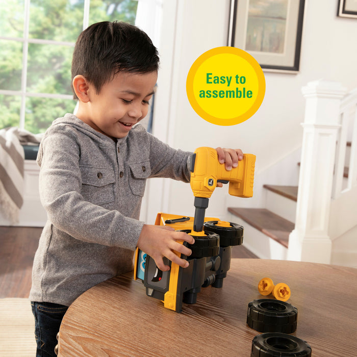 John Deere Build-A-Buddy™ Yellow Dump Truck 2-in-1 Toy with Toy Drill