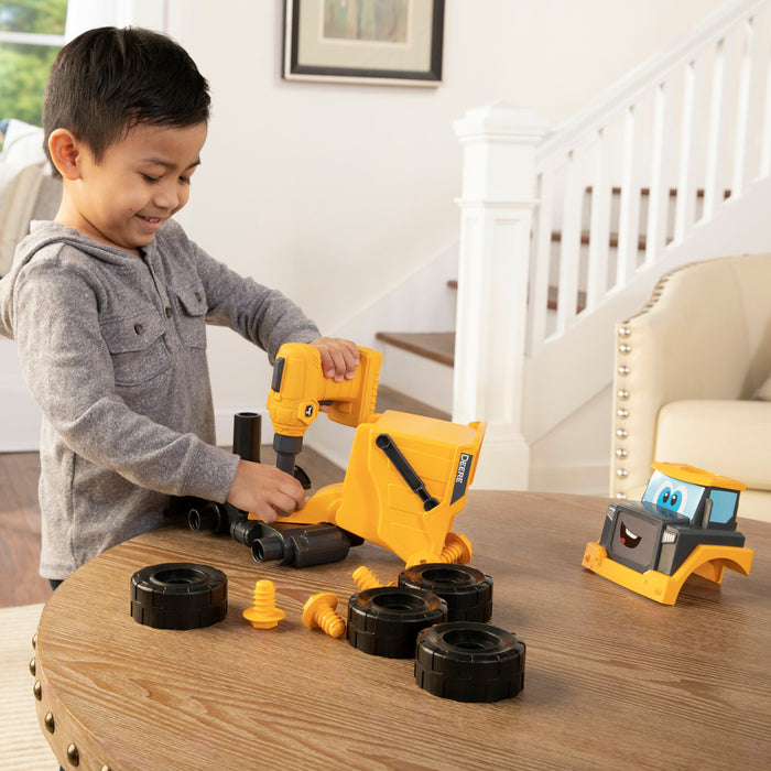 John Deere Build-A-Buddy™ Yellow Dump Truck 2-in-1 Toy with Toy Drill