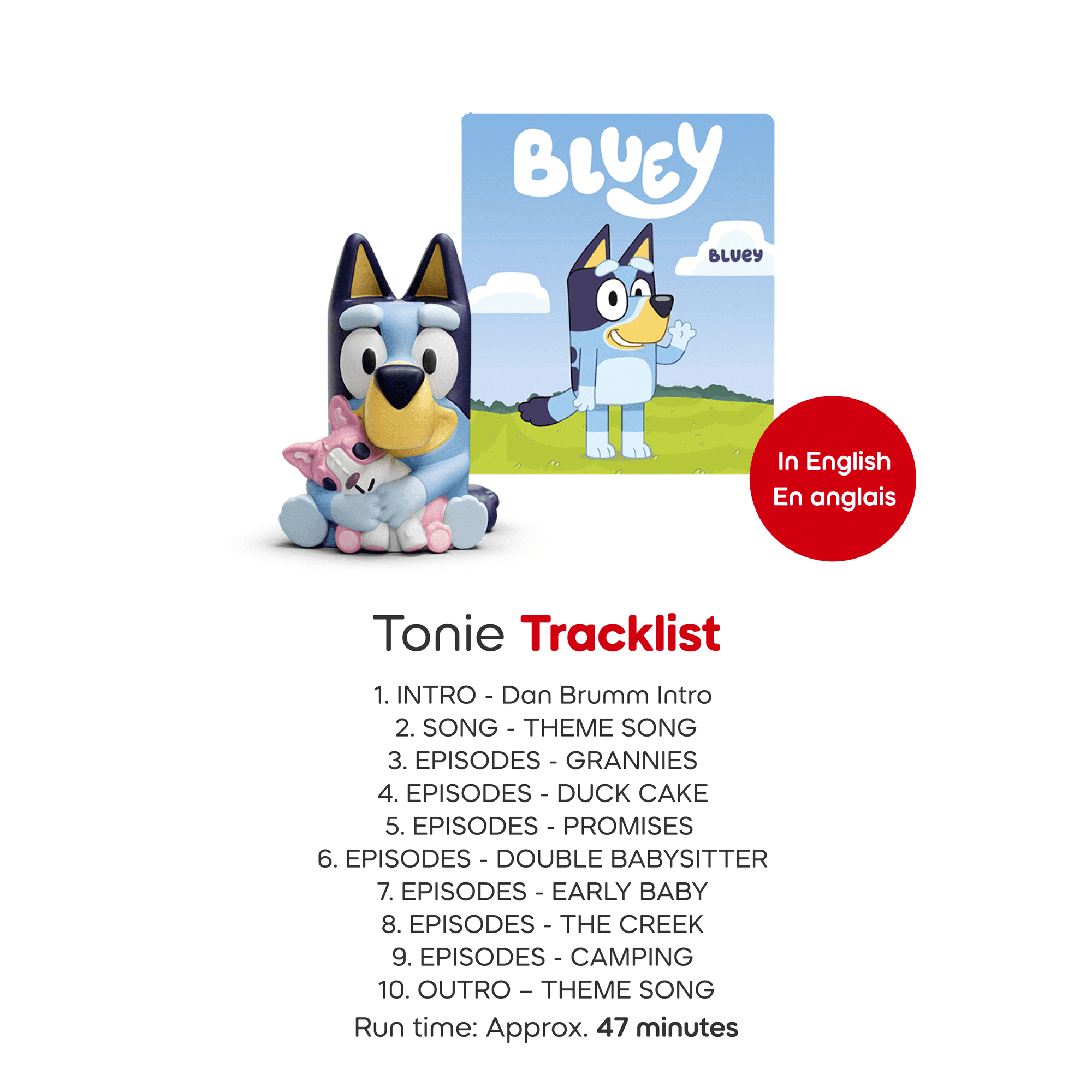Tonies Toniebox 2 Starter Set Sky Blue Bluey – Screen-Free Audio Player for Kids with Bluey Tonie (Ages 1+)