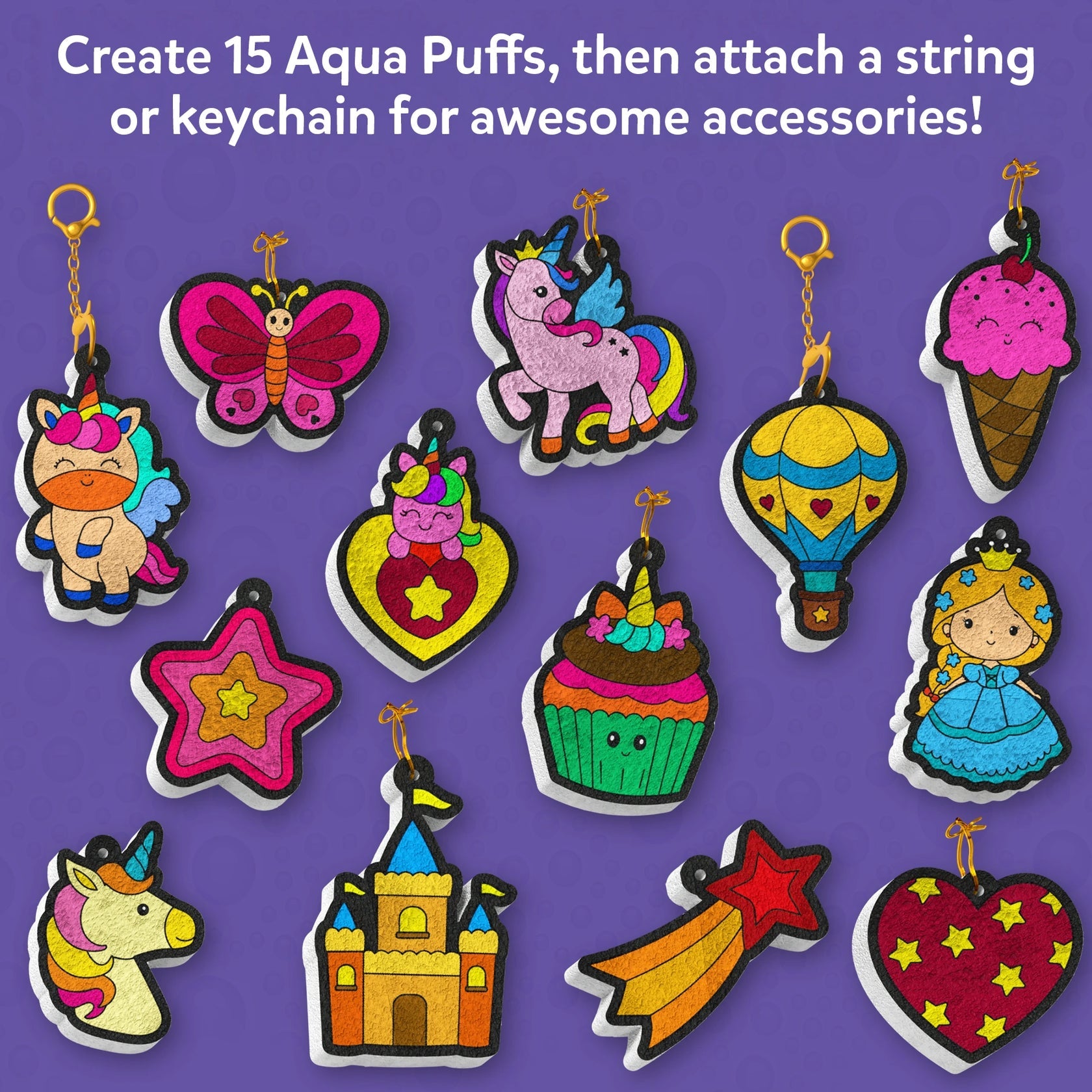 Skillmatics Aqua Puffs: Unicorns – Water-Activated Colour & Craft Activity