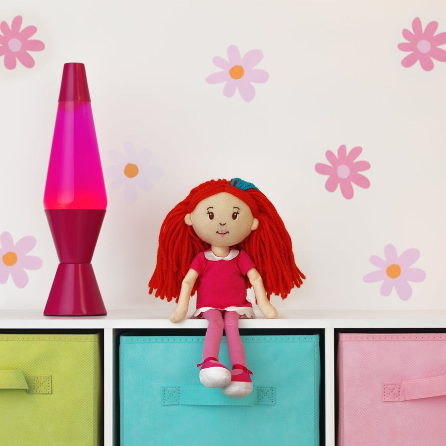 Manhattan Toy Groovy Girls Poppy Soft Doll – 13" Posable Fashion Doll with Stylable Red Hair & Magnetic Hands (Ages 3+)