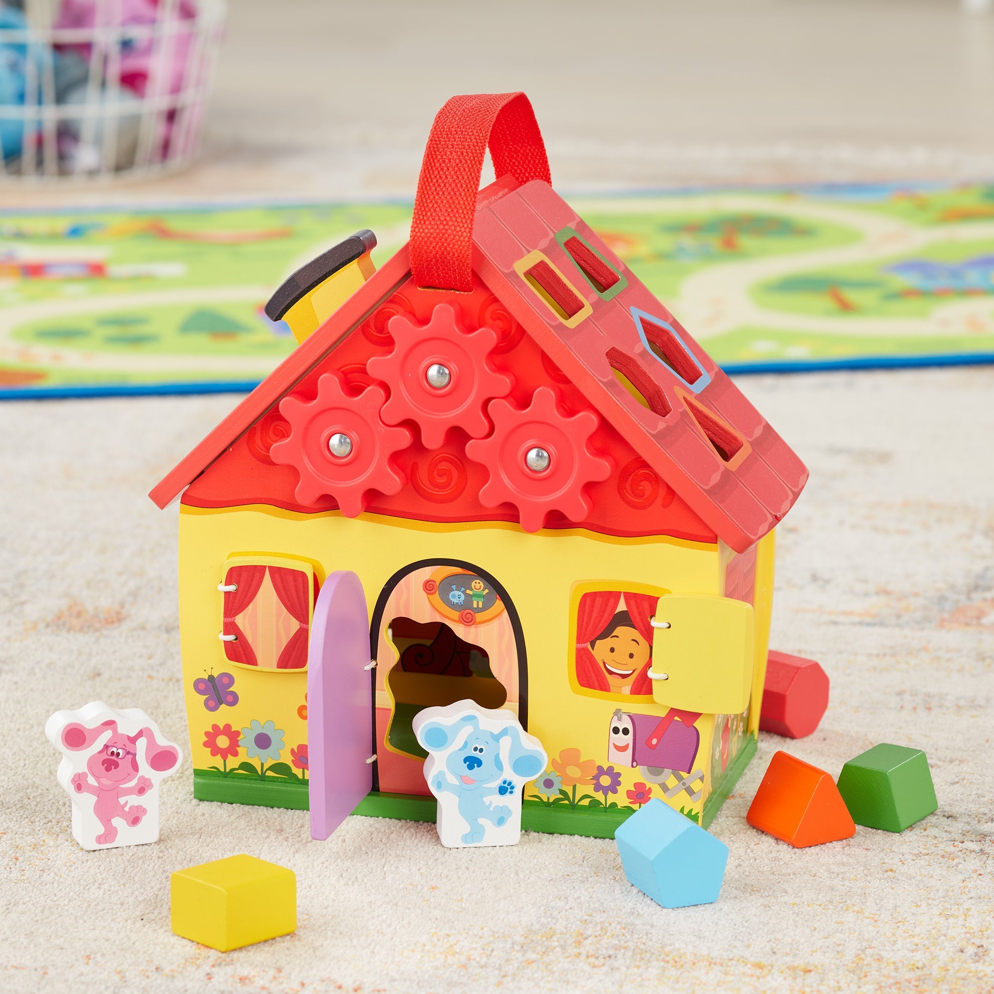 Melissa & Doug Blues Clues and You Wooden Take-Along House