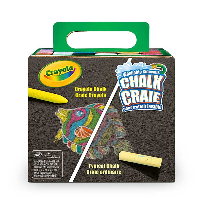 Crayola 24-Count Sidewalk Chalk – Jumbo Outdoor Colouring Chalk for Kids (Ages 4+)