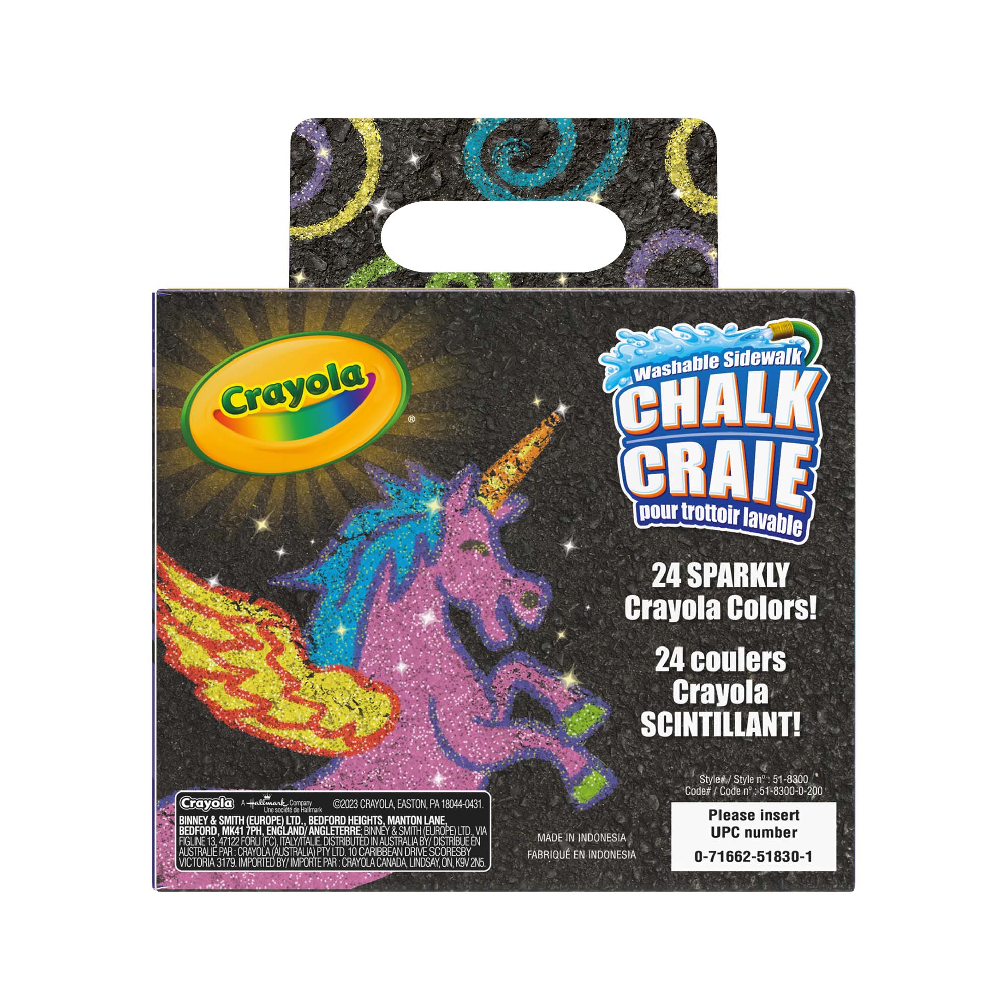 Crayola Glitter Sidewalk Chalk(24 count)