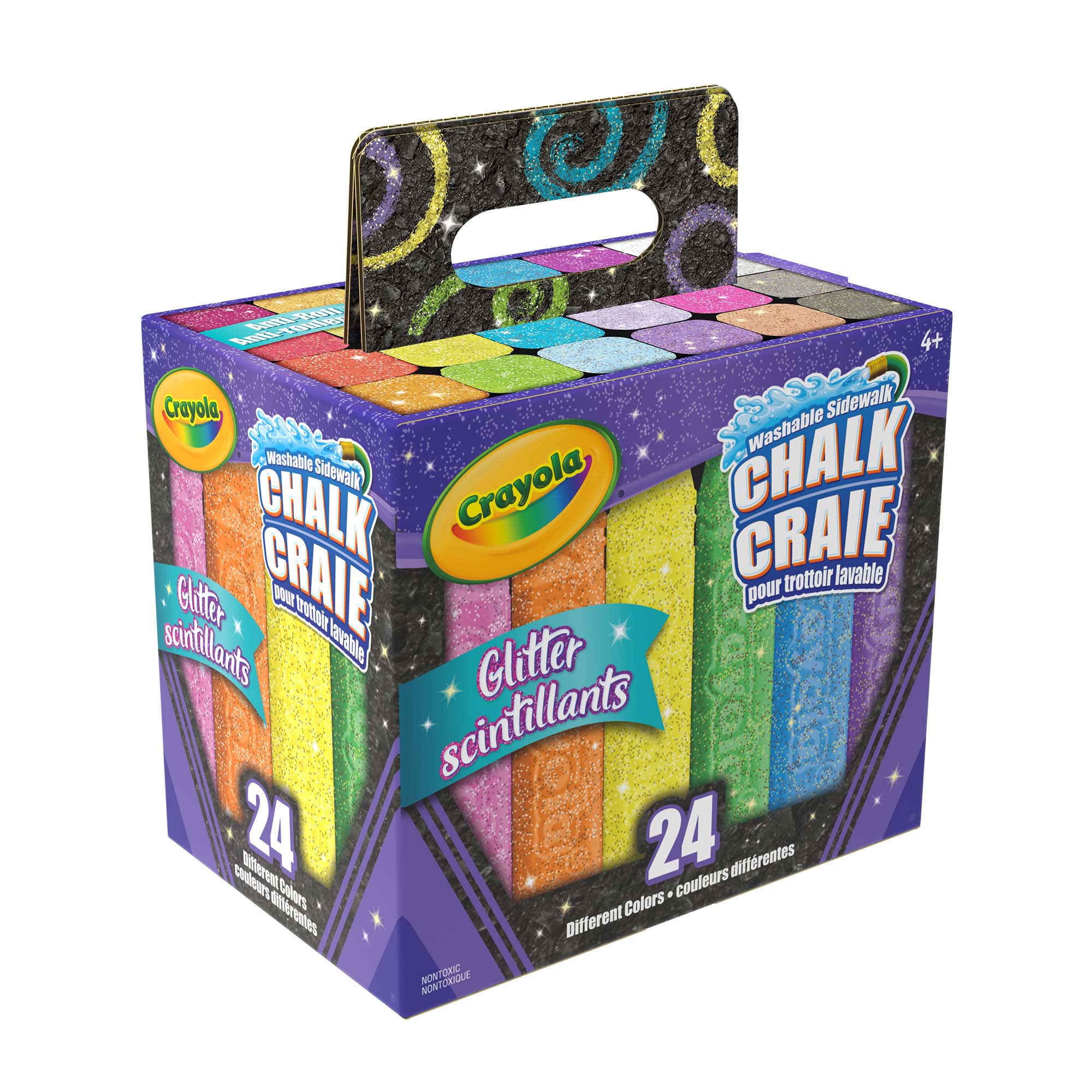 Crayola Glitter Sidewalk Chalk(24 count)