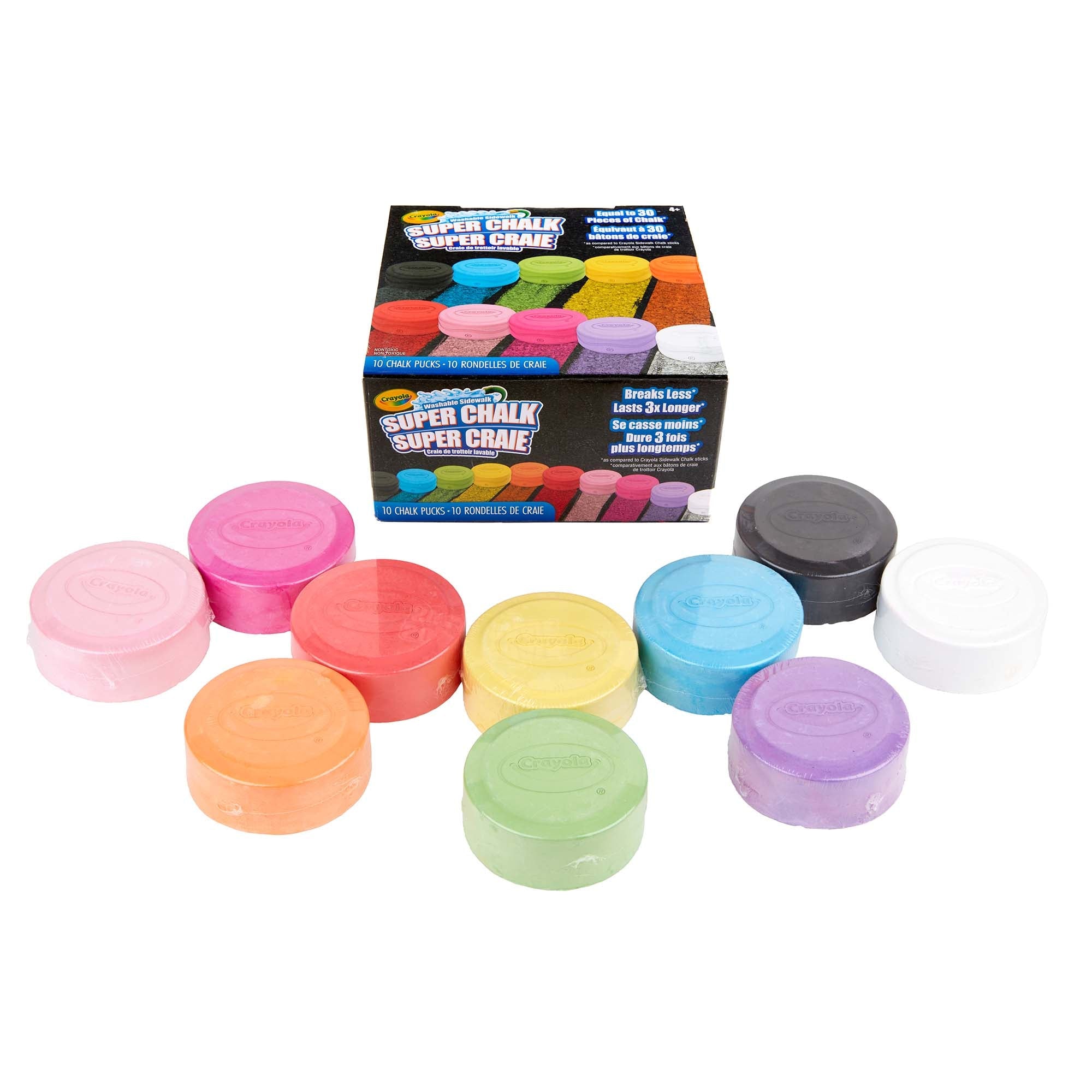 Crayola 10ct Washable Sidewalk Super Chalk