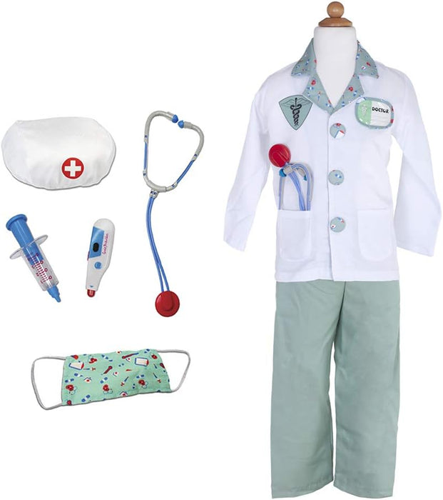 Great Pretenders Green Doctor Set Includes 8 Accessories, Size 5-6