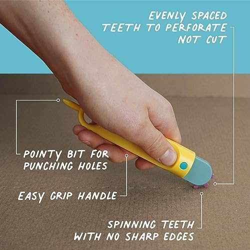 MakeDo Discover 126-Piece Cardboard Construction Tool Kit – STEM Maker Kit for 2-5 Kids (Ages 5+)