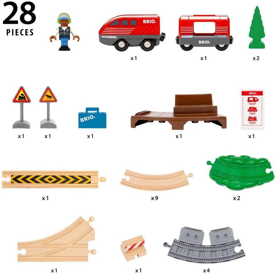 Brio Pull Back Train Set