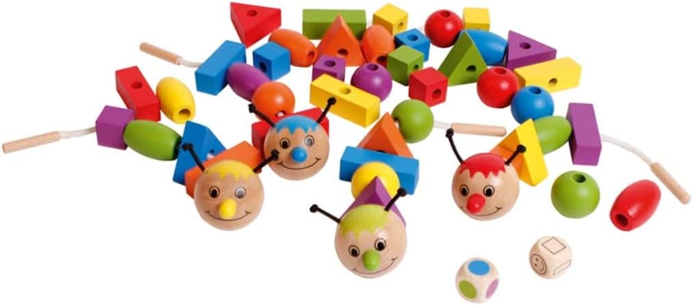 Beleduc Rondo Vario Colourful Threading Fun Caterpillars