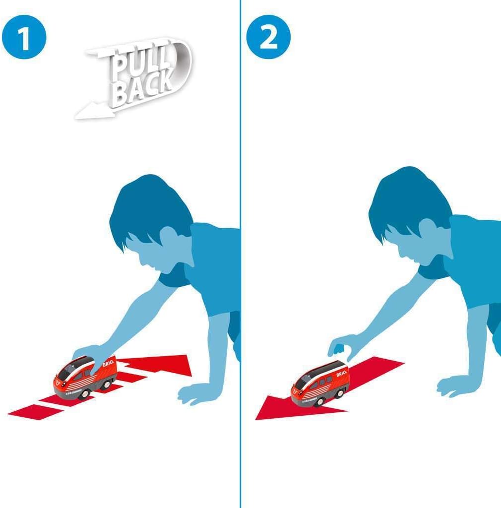 Brio Pull Back Train Set